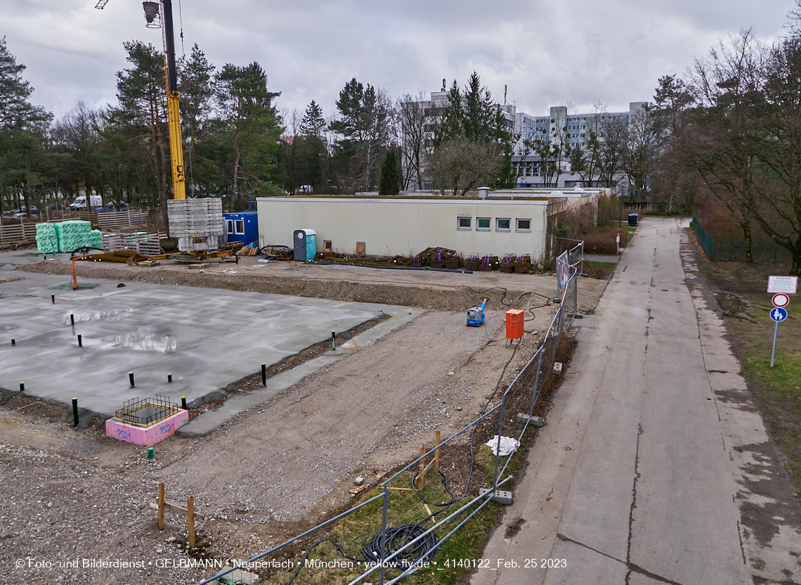 25.02.2023 -  Baustelle Haus für Kinder in Neupelach Quiddestraße 3